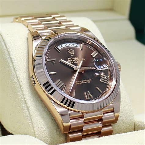 rose gold presidential rolex price.